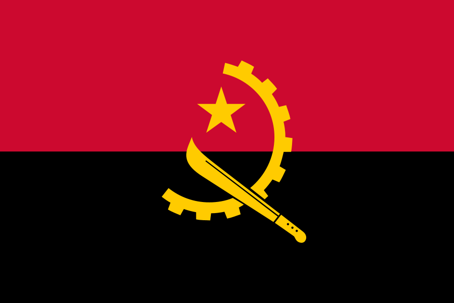 Angola Flag Color