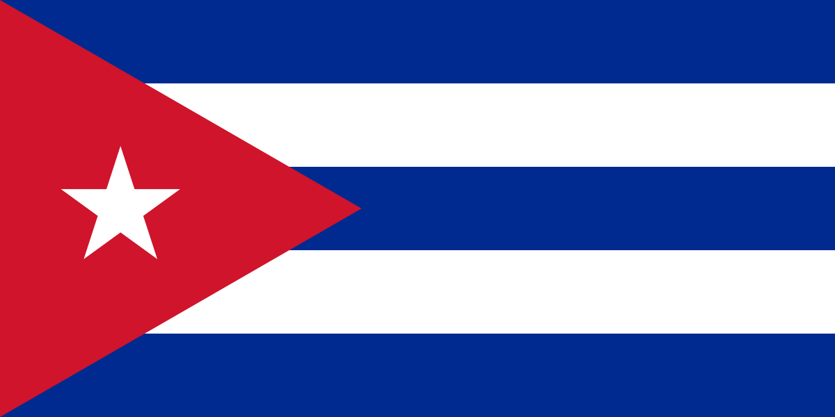 Cuba Flag Color