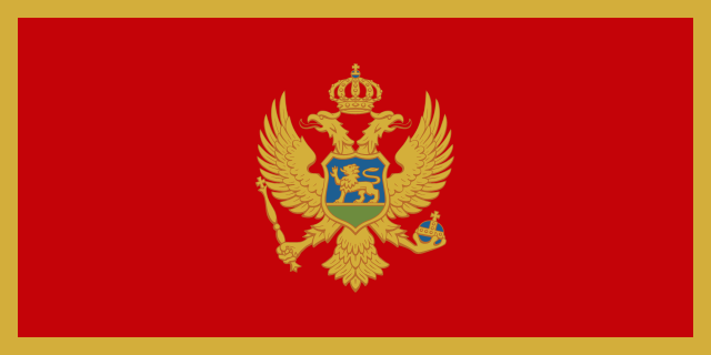 Montenegro Flag Color