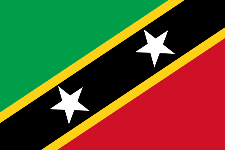 Saint Kitts and Nevis Flag Color